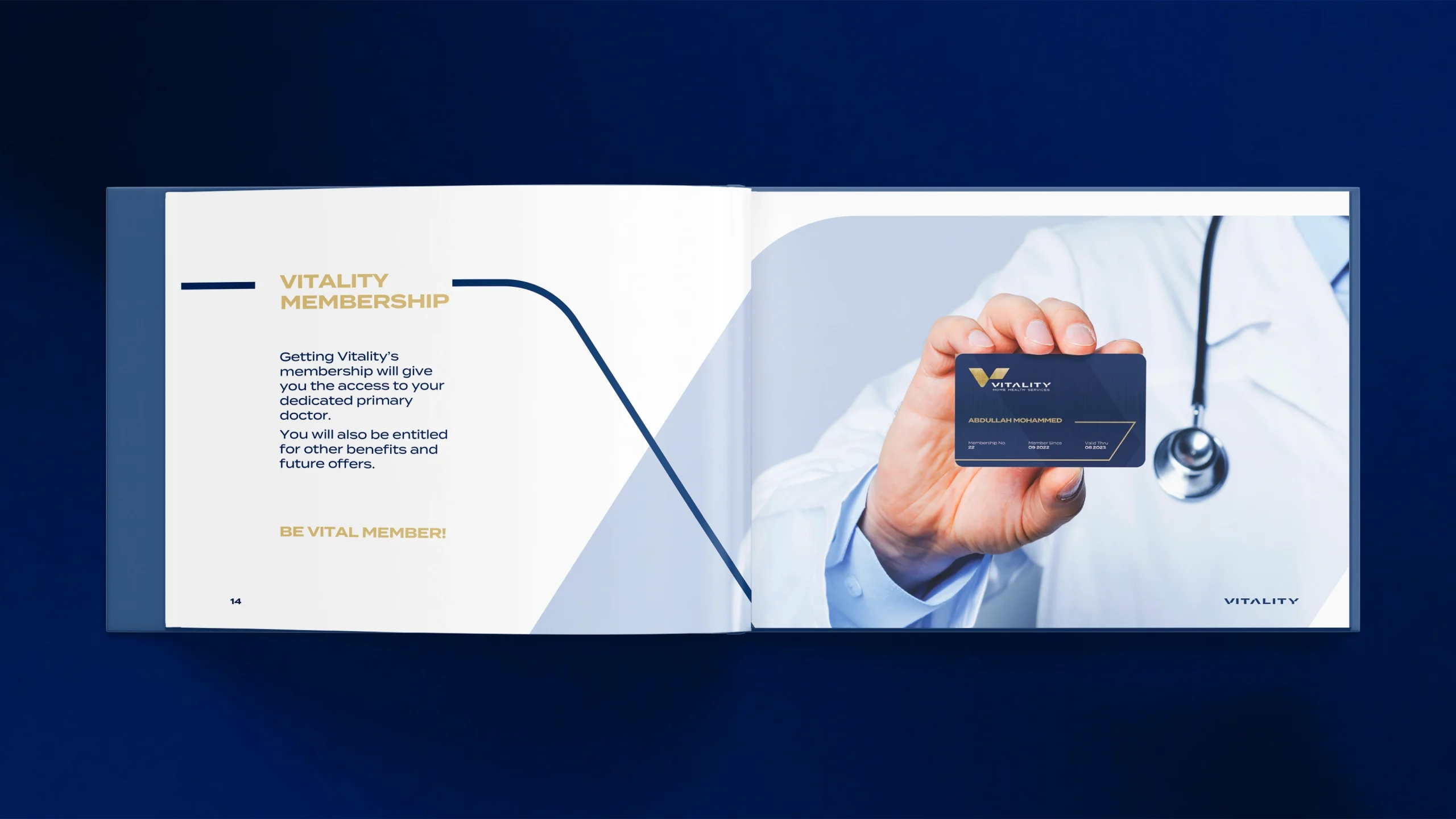 Brand identity for Vitality, a home health care provider. Image 4. Created by Storm Design Studio . Riyadh - Canada