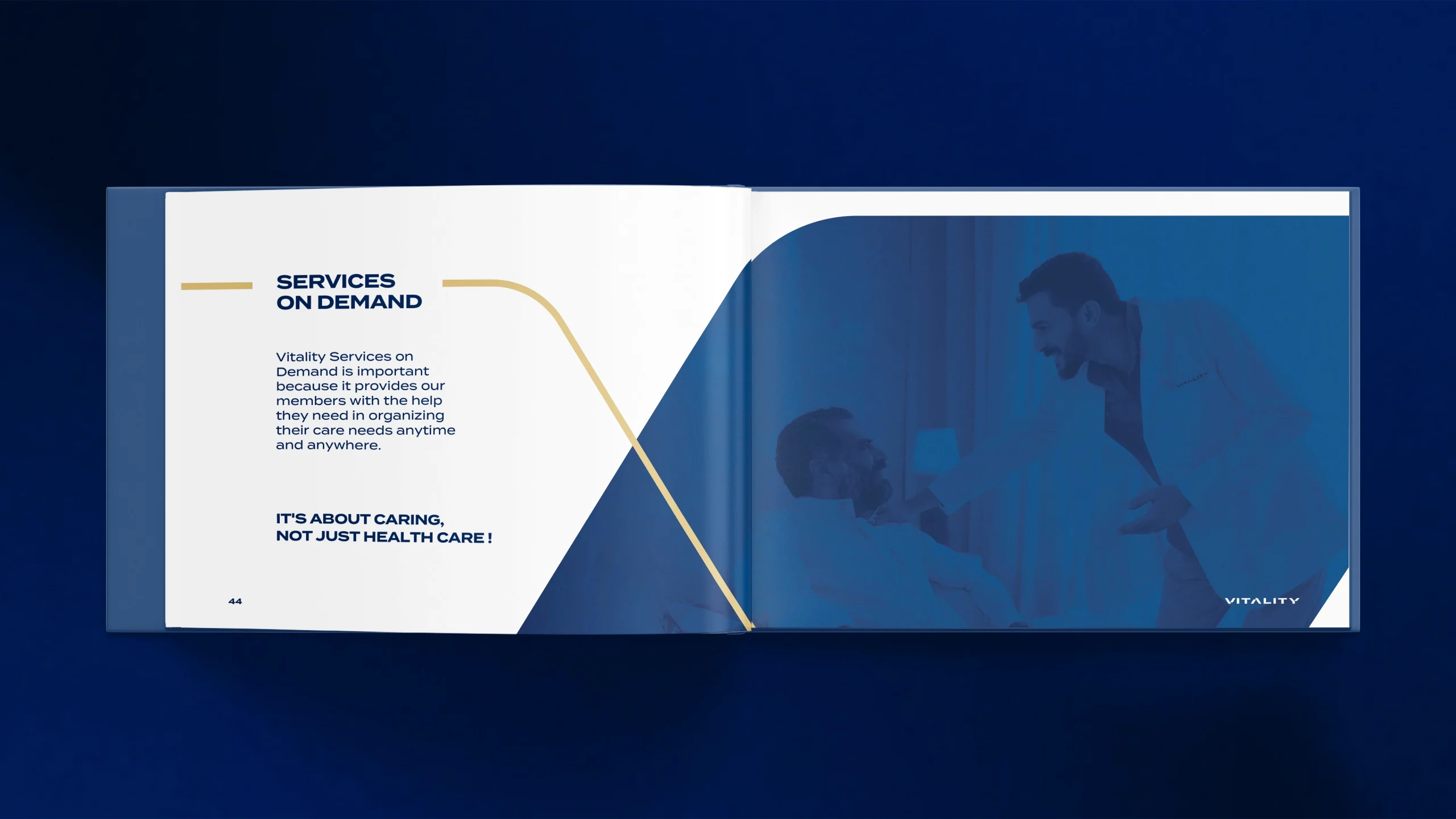 Brand identity for Vitality, a home health care provider. Image 11. Created by Storm Design Studio . Riyadh - Canada
