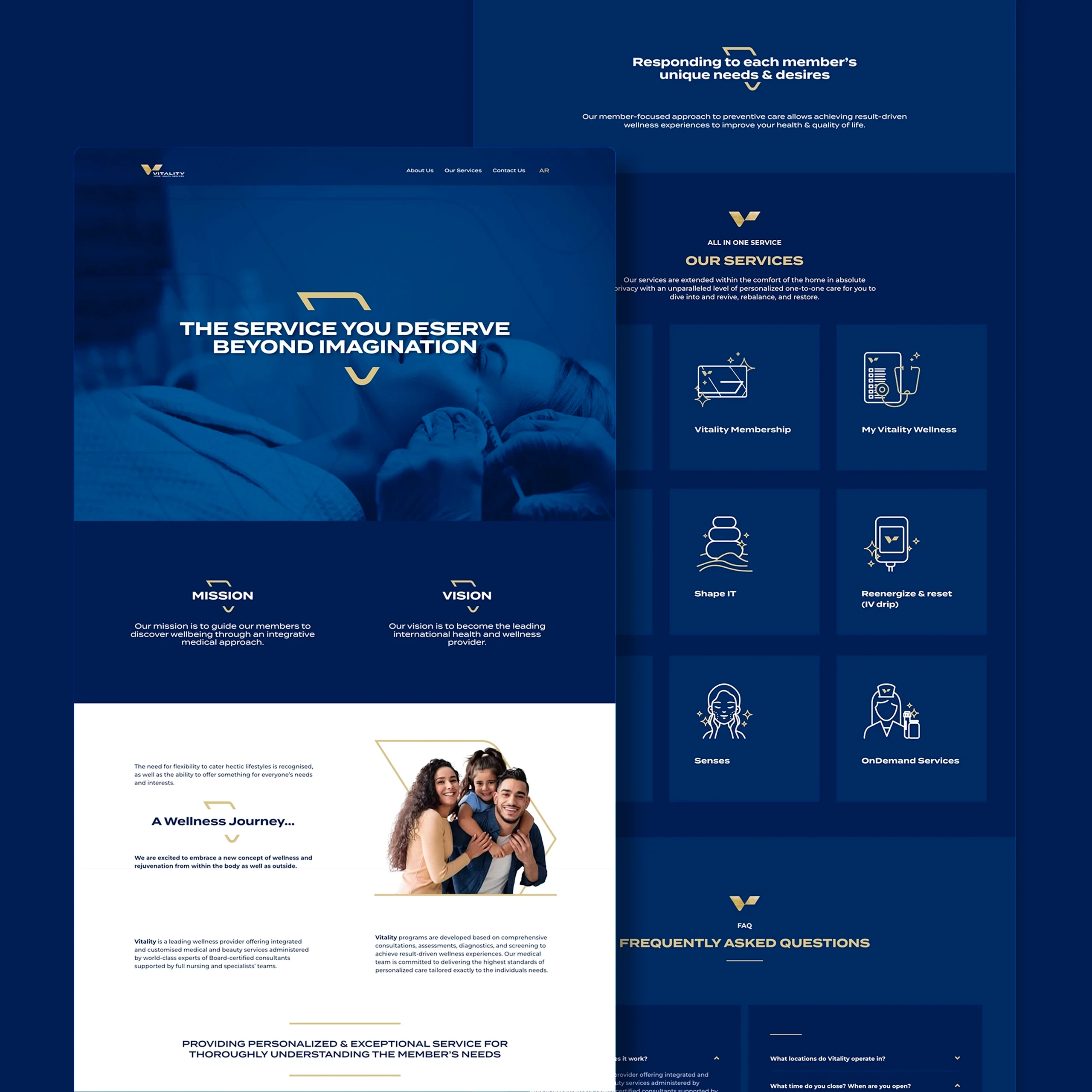 Brand identity for Vitality, a home health care provider. Image 12. Created by Storm Design Studio . Riyadh - Canada
