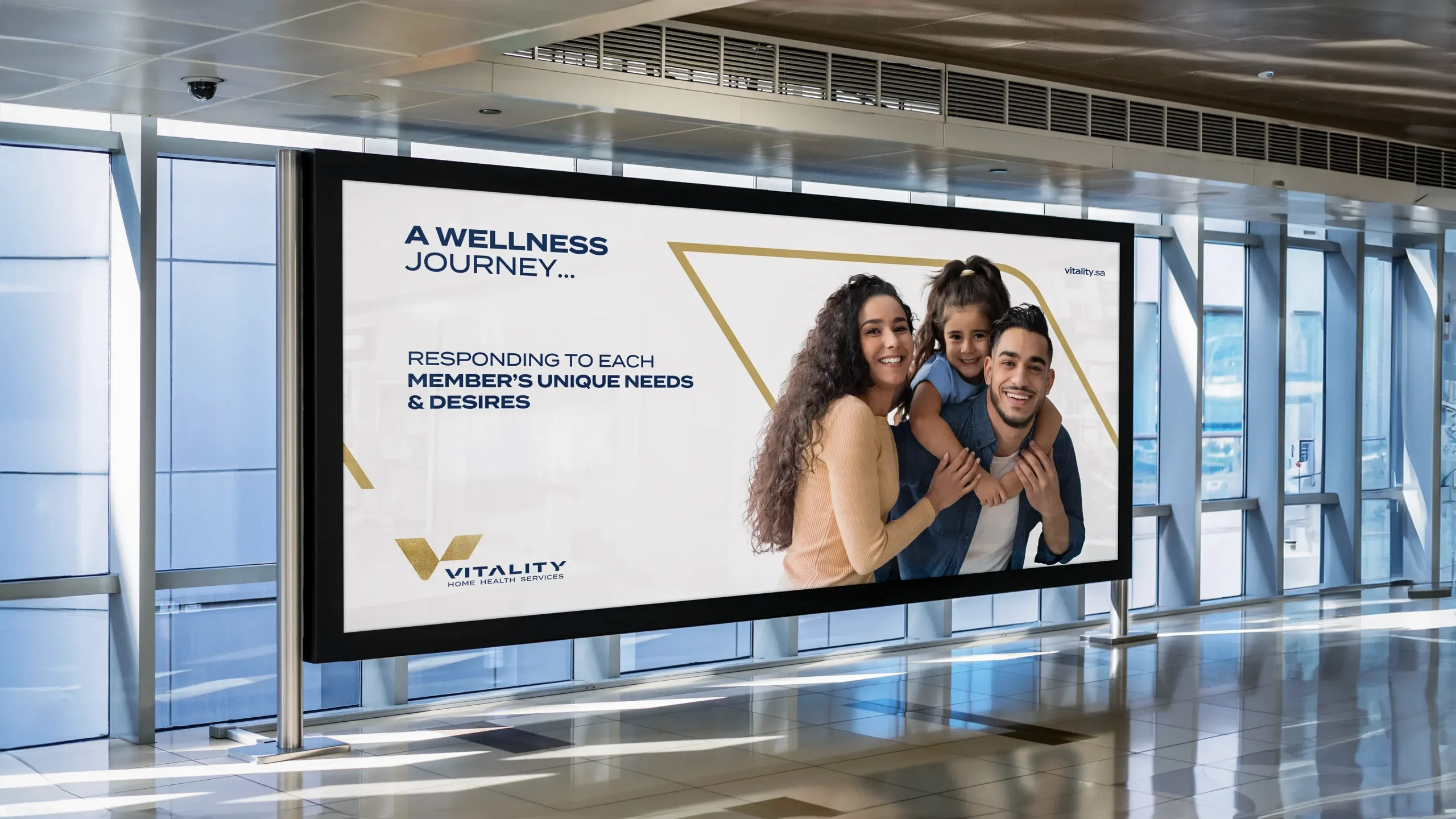 Brand identity for Vitality, a home health care provider. Image 44. Created by Storm Design Studio . Riyadh - Canada